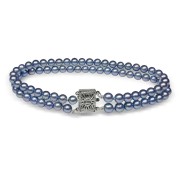 Blue Japanese Akoya Pearl Bracelet