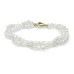 4mm White Freshwater Biwa Nugget Bracelet