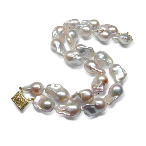 11-12mm Double Strand Baroque Bracelet