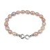 Gentle Pink Oval Pearl Bracelet