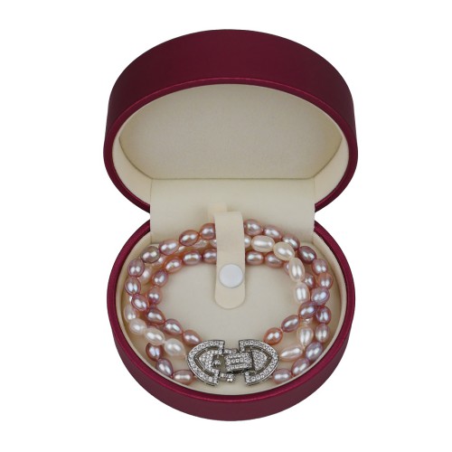 5x8mm Triple Strand Pearl Bracelet