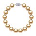 9-10mm South Sea Golden Pearl Bracelet