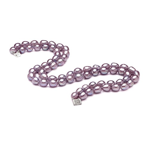 10-11mm Lavender Drop Pearl Necklace