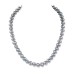 9-10mm Gray Blue Pearl Necklace