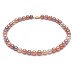 9-10mm Multicolor Round Pearl Necklace