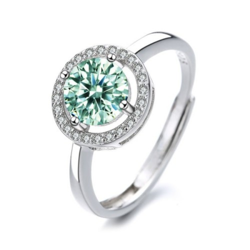 925 Silver Brilliant Moissanite Ring